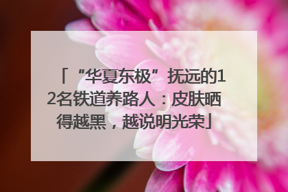 “华夏东极”抚远的12名铁道养路人：皮肤晒得越黑，越说明光荣