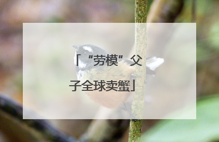 “劳模”父子全球卖蟹
