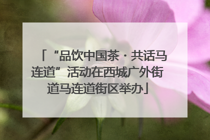 “品饮中国茶・共话马连道”活动在西城广外街道马连道街区举办