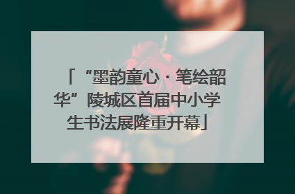 “墨韵童心・笔绘韶华”陵城区首届中小学生书法展隆重开幕