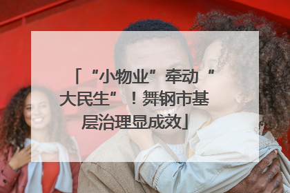 “小物业”牵动“大民生”！舞钢市基层治理显成效