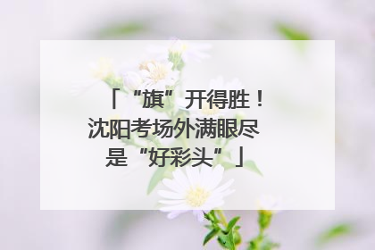 “旗”开得胜！沈阳考场外满眼尽是“好彩头”