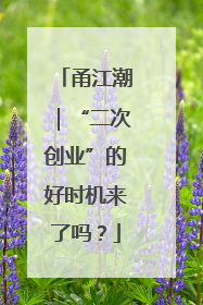 甬江潮｜“二次创业”的好时机来了吗？