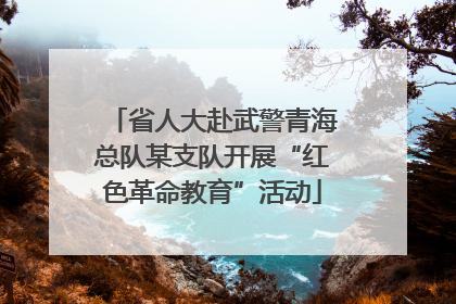 省人大赴武警青海总队某支队开展“红色革命教育”活动