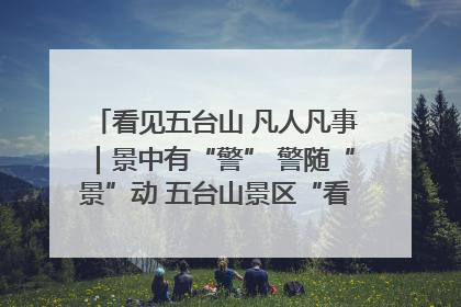 看见五台山 凡人凡事｜景中有“警” 警随“景”动 五台山景区“看得见”的平安守护