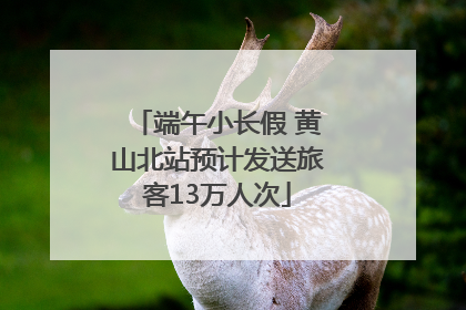 端午小长假 黄山北站预计发送旅客13万人次