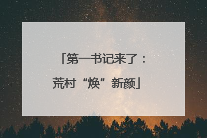 第一书记来了：荒村“焕”新颜