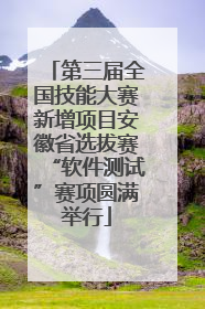 第三届全国技能大赛新增项目安徽省选拔赛“软件测试”赛项圆满举行