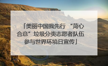 美丽中国我先行 “菏心合意”垃圾分类志愿者队伍参与世界环境日宣传