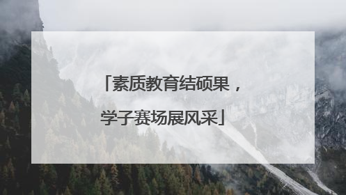 素质教育结硕果，学子赛场展风采