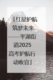 红星护航 筑梦未来——平湖街道2025高考护航行动收官