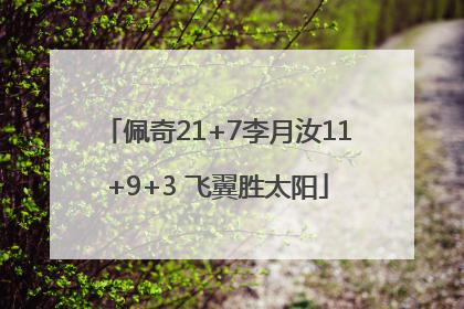 佩奇21+7李月汝11+9+3 飞翼胜太阳