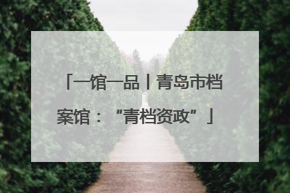 一馆一品丨青岛市档案馆：“青档资政”