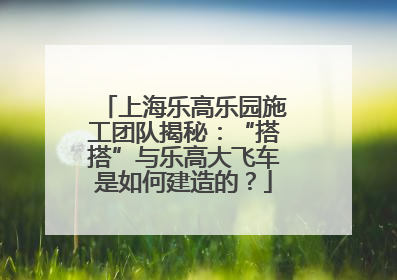 上海乐高乐园施工团队揭秘：“搭搭”与乐高大飞车是如何建造的？