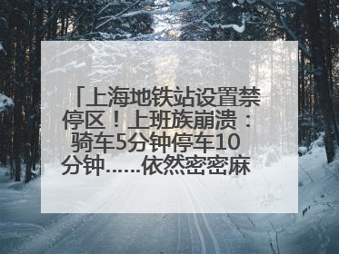 上海地铁站设置禁停区！上班族崩溃：骑车5分钟停车10分钟……依然密密麻麻无从下脚？