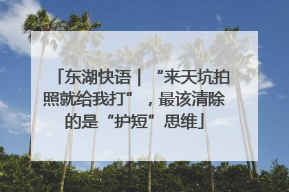 东湖快语｜“来天坑拍照就给我打”，最该清除的是“护短”思维