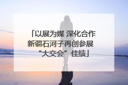 以展为媒 深化合作 新疆石河子再创参展“大交会”佳绩