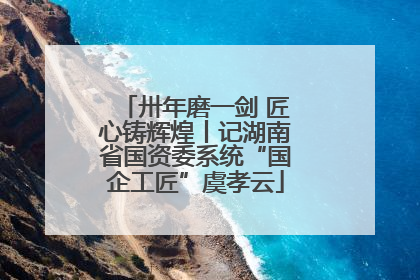 卅年磨一剑 匠心铸辉煌丨记湖南省国资委系统“国企工匠”虞孝云