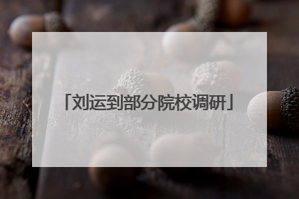 刘运到部分院校调研