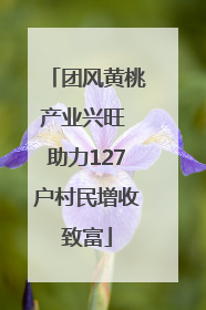 团风黄桃产业兴旺 助力127户村民增收致富