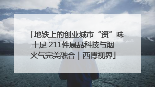 地铁上的创业城市“资”味十足 211件展品科技与烟火气完美融合｜西博视界