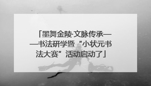 墨舞金陵·文脉传承——书法研学暨“小状元书法大赛”活动启动了