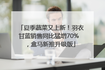 夏季蔬菜又上新！羽衣甘蓝销售同比猛增70%，盒马新推升级版