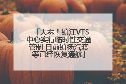 大雾！镇江VTS中心实行临时性交通管制 目前镇扬汽渡等已经恢复通航