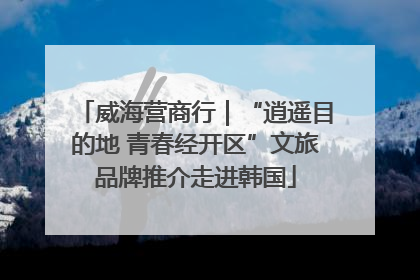 威海营商行｜“逍遥目的地 青春经开区”文旅品牌推介走进韩国