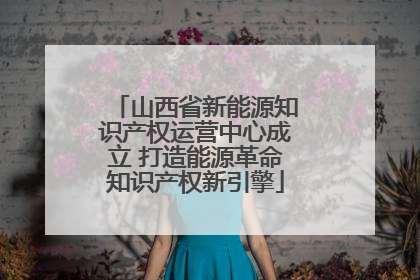 山西省新能源知识产权运营中心成立 打造能源革命知识产权新引擎