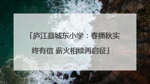庐江县城东小学：春播秋实终有信 薪火相续再启征