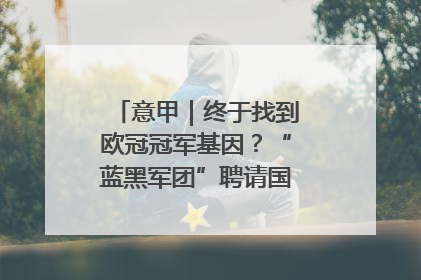 意甲｜终于找到欧冠冠军基因？“蓝黑军团”聘请国米名宿齐沃执教