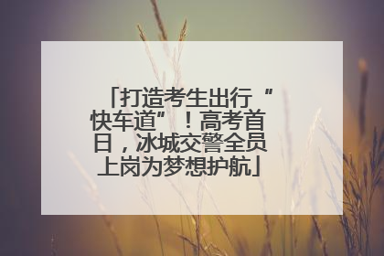 打造考生出行“快车道”！高考首日，冰城交警全员上岗为梦想护航