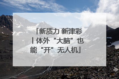 新质力 新津彩丨体外“大脑”也能“开”无人机