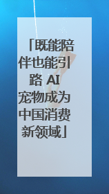 既能陪伴也能引路 AI宠物成为中国消费新领域