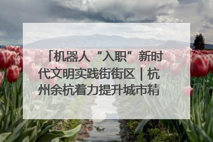 机器人“入职”新时代文明实践街街区｜杭州余杭着力提升城市精细化智能化管理水平