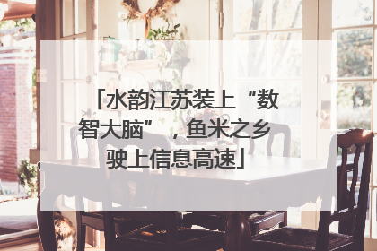 水韵江苏装上“数智大脑”，鱼米之乡驶上信息高速