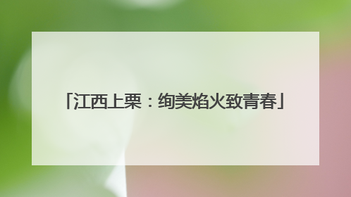江西上栗：绚美焰火致青春