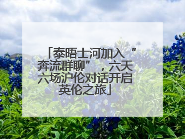 泰晤士河加入“奔流群聊”，六天六场沪伦对话开启英伦之旅