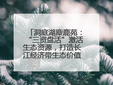 洞庭湖麋鹿苑：“三资盘活”激活生态资源，打造长江经济带生态价值转化新标杆