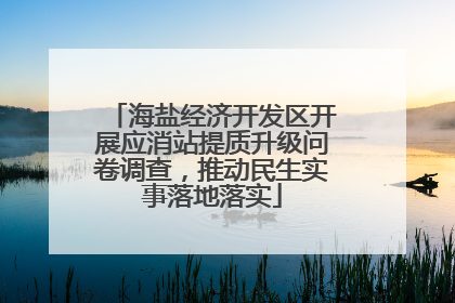 海盐经济开发区开展应消站提质升级问卷调查，推动民生实事落地落实