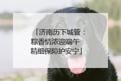 济南历下城管：粽香情浓迎端午 精细保障护安宁