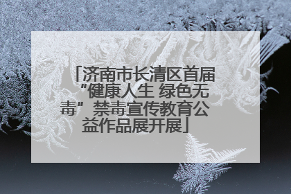 济南市长清区首届“健康人生 绿色无毒”禁毒宣传教育公益作品展开展