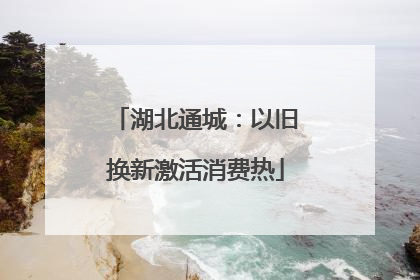 湖北通城：以旧换新激活消费热