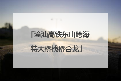 漳汕高铁东山跨海特大桥栈桥合龙