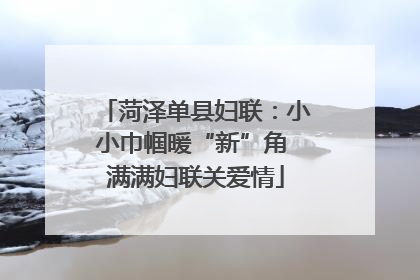 菏泽单县妇联：小小巾帼暖“新”角 满满妇联关爱情