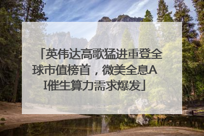 英伟达高歌猛进重登全球市值榜首，微美全息AI催生算力需求爆发