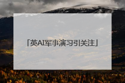 英AI军事演习引关注