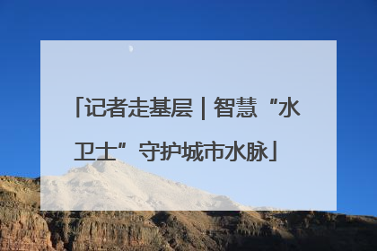 记者走基层｜智慧“水卫士”守护城市水脉