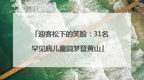 迎客松下的笑脸：31名罕见病儿童圆梦登黄山